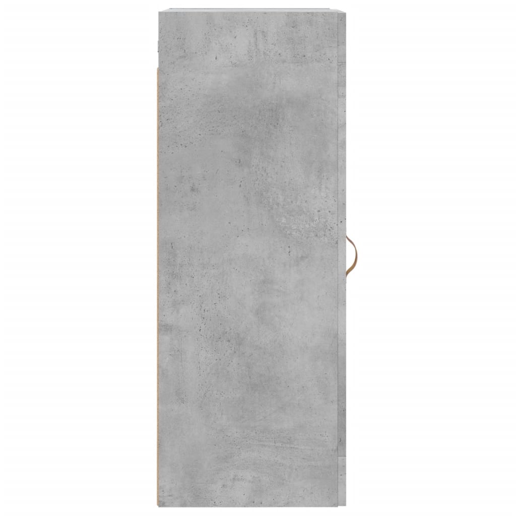 Mobile a Parete Grigio Cemento 34,5x34x90 cm Legno Multistrato - homemem39