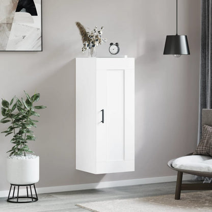 Mobile a Parete Bianco 34,5x34x90 cm in Legno Multistrato - homemem39