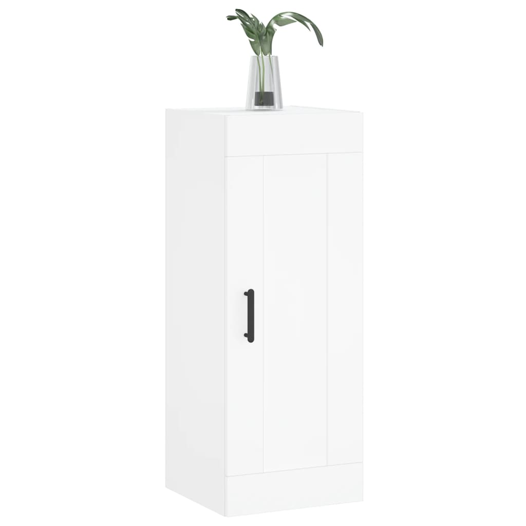 Mobile a Parete Bianco 34,5x34x90 cm in Legno Multistrato - homemem39