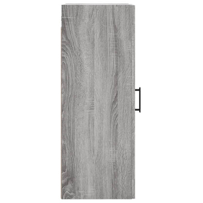 Mobile a Parete Grigio Sonoma 34,5x34x90 cm Legno Multistrato - homemem39