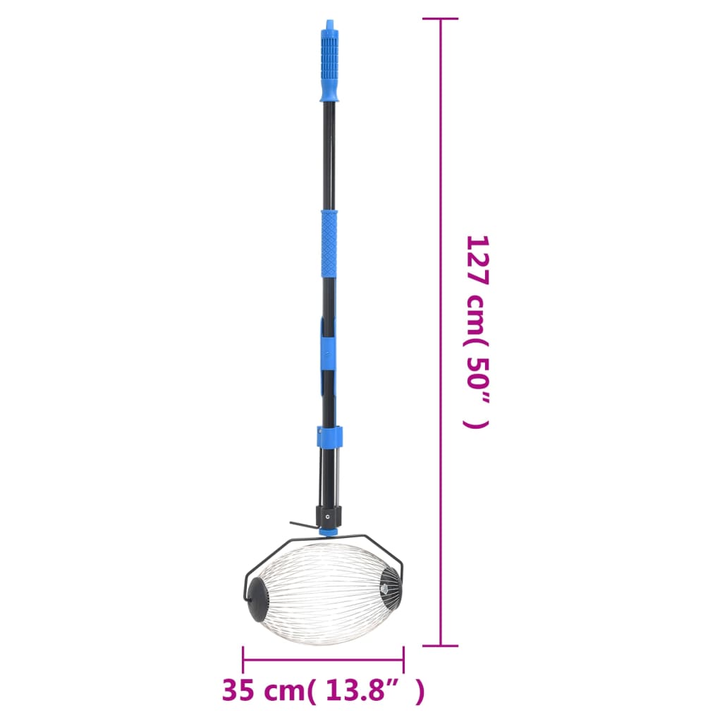 Raccoglitore di Noci Blu 127 cm in Acciaio - homemem39