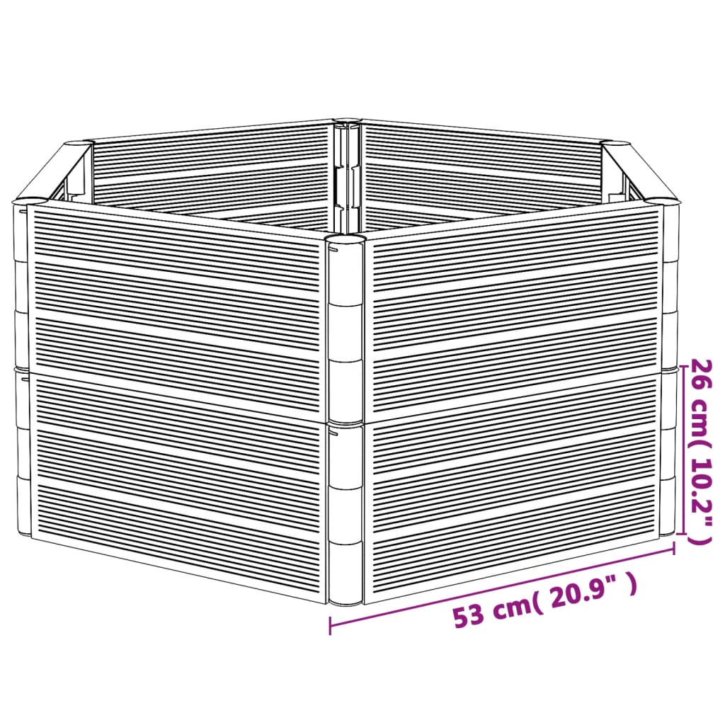 Fioriere da Giardino 2 pz Antracite in PP - homemem39