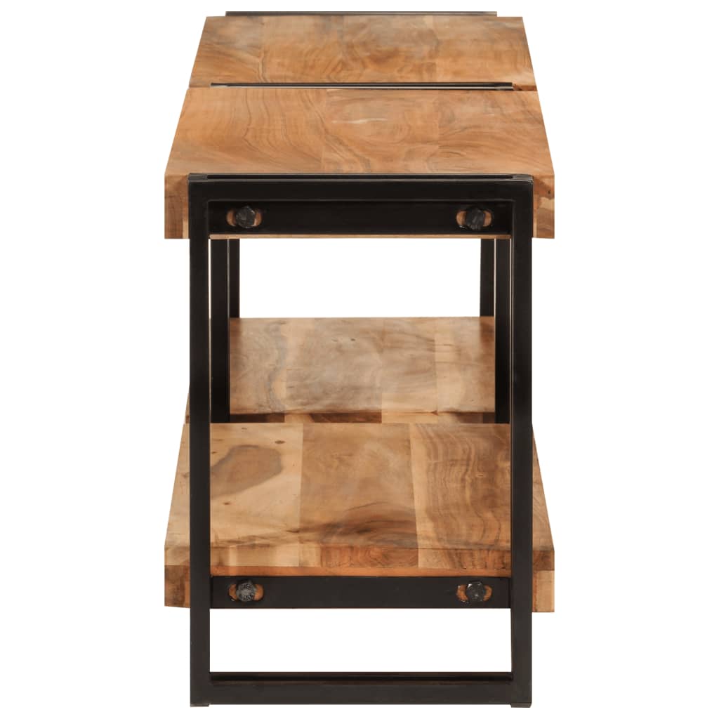 Mobile Porta TV 140x30x40 cm in Legno Massello di Acacia - homemem39