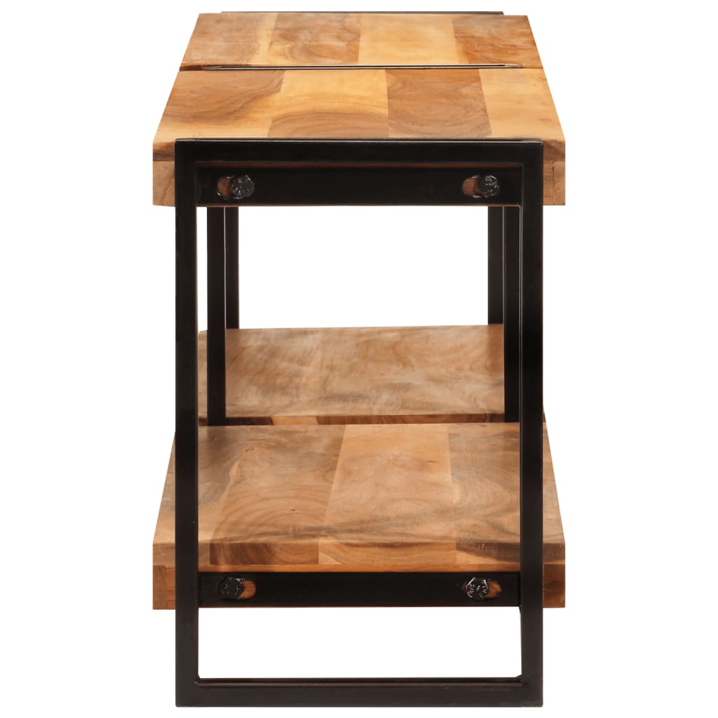 Mobile Porta TV 160x30x40 cm in Legno Massello di Acacia - homemem39