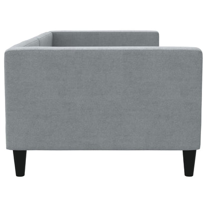 Letto da Giorno Grigio Chiaro 90x200 cm in Tessuto - homemem39