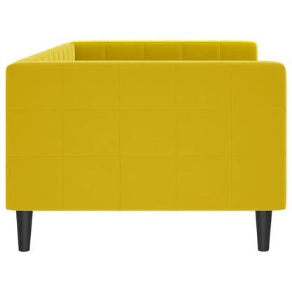 Letto da Giorno Giallo 90x200 cm in Velluto - homemem39