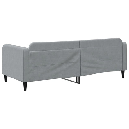 Letto da Giorno Grigio Chiaro 80x200 cm in Tessuto - homemem39