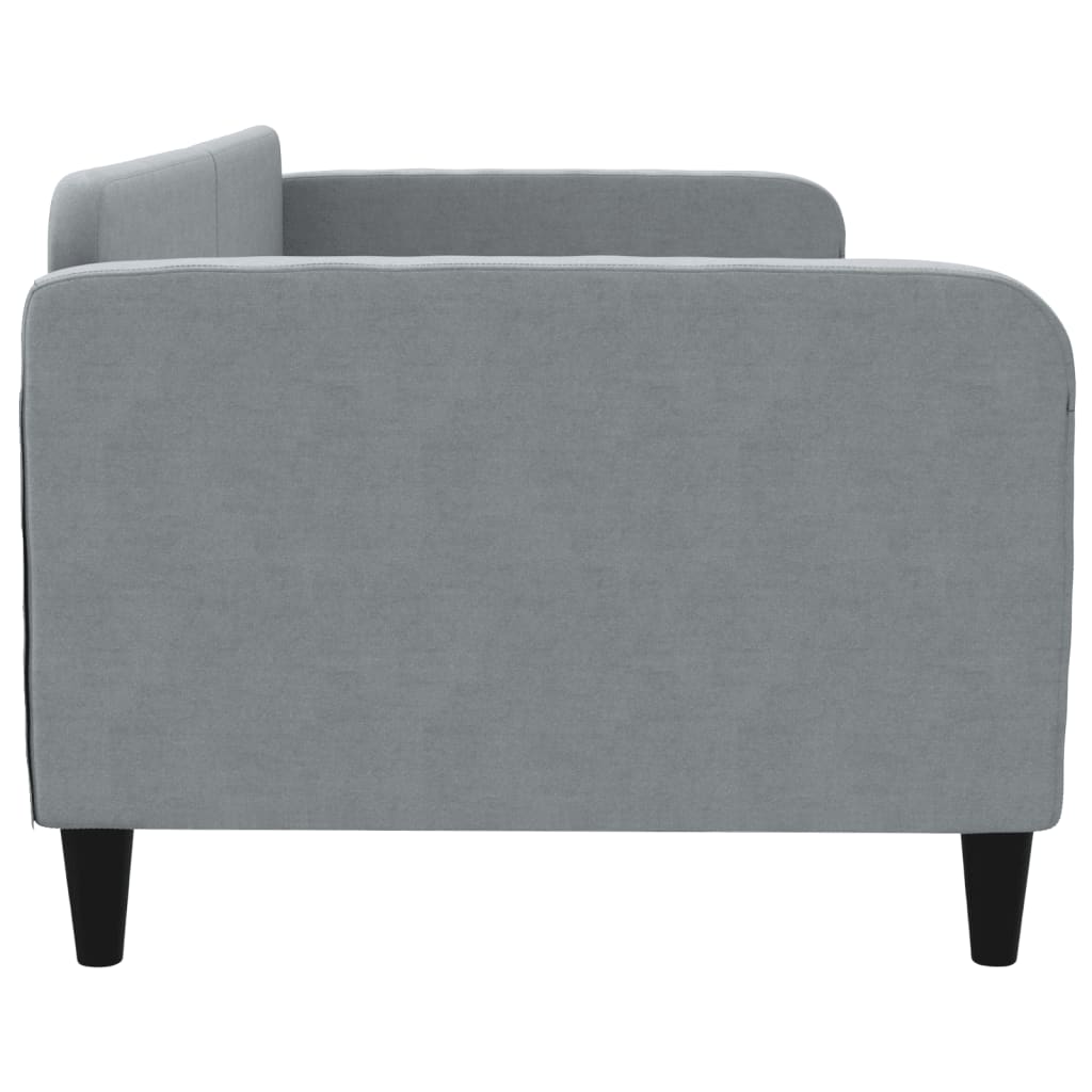 Letto da Giorno Grigio Chiaro 90x200 cm in Tessuto - homemem39