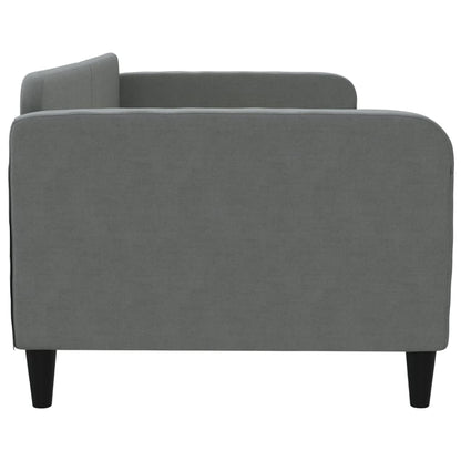 Letto da Giorno Grigio 90x200 cm in Tessuto - homemem39