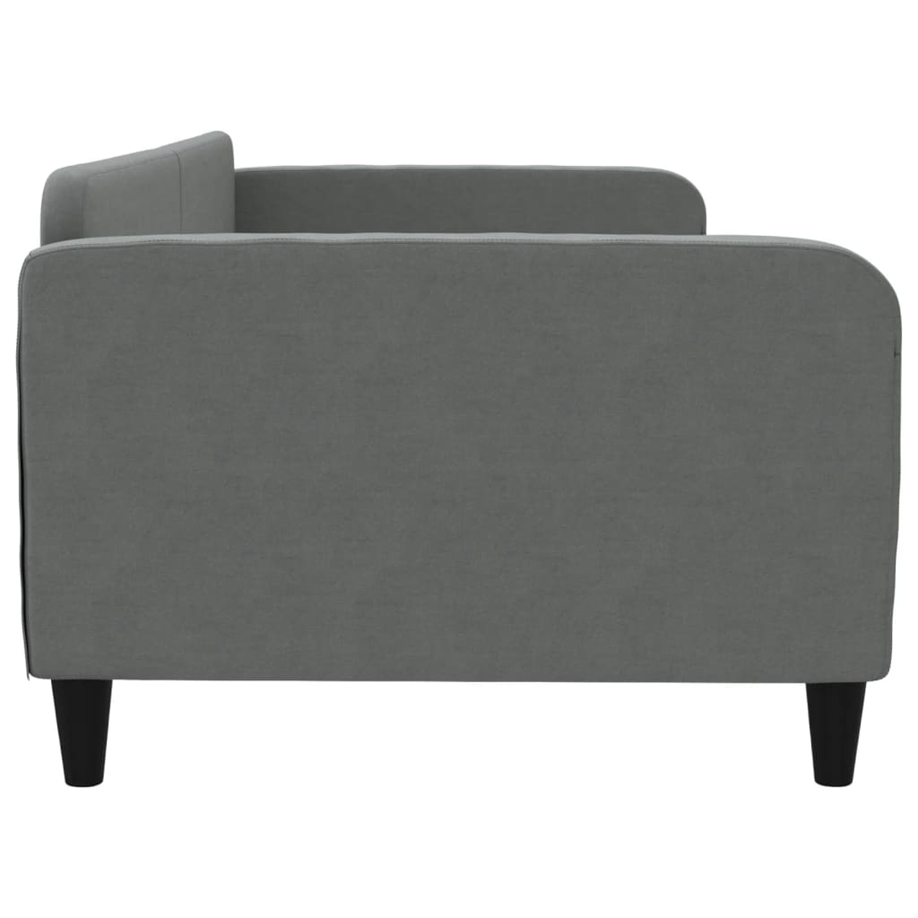 Letto da Giorno Grigio Scuro 100x200 cm in Tessuto - homemem39