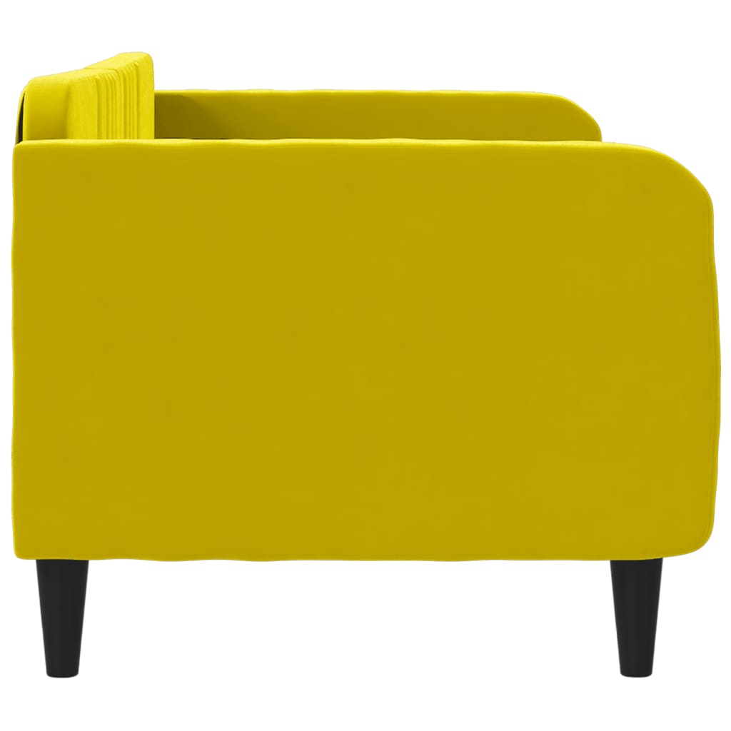 Letto da Giorno Giallo 80x200 cm in Velluto - homemem39