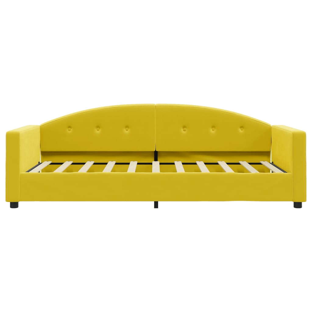 Letto da Giorno Giallo 80x200 cm in Velluto - homemem39