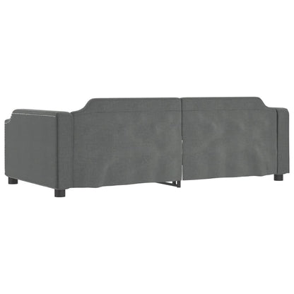 Letto da Giorno Grigio Scuro 80x200 cm in Tessuto - homemem39