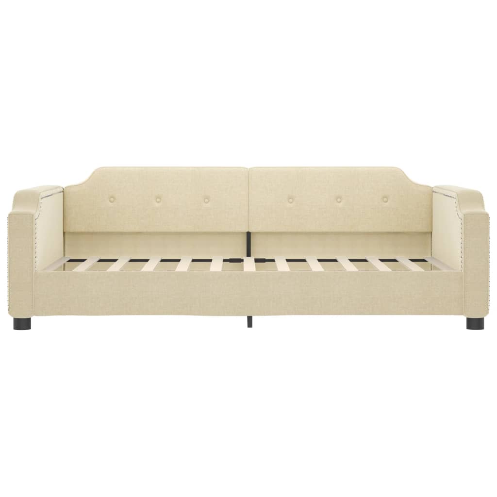 Letto da Giorno Crema 80x200 cm in Tessuto - homemem39