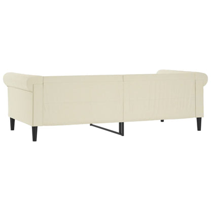 Letto da Giorno Crema 80x200 cm in Similpelle - homemem39