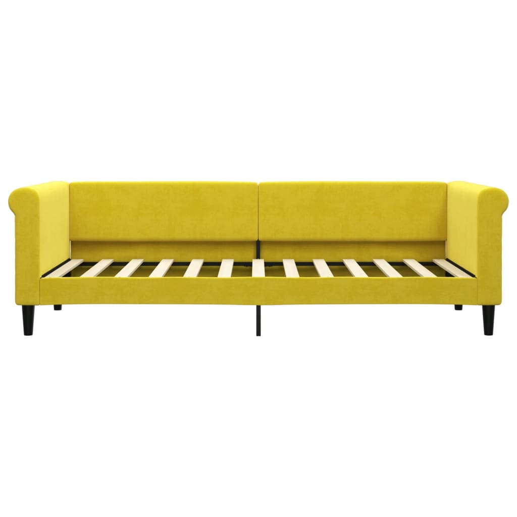 Letto da Giorno Giallo 80x200 cm in Velluto - homemem39