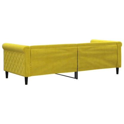 Letto da Giorno Giallo 80x200 cm in Velluto - homemem39