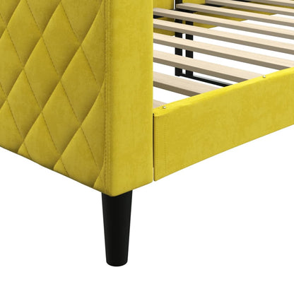 Letto da Giorno Giallo 80x200 cm in Velluto - homemem39