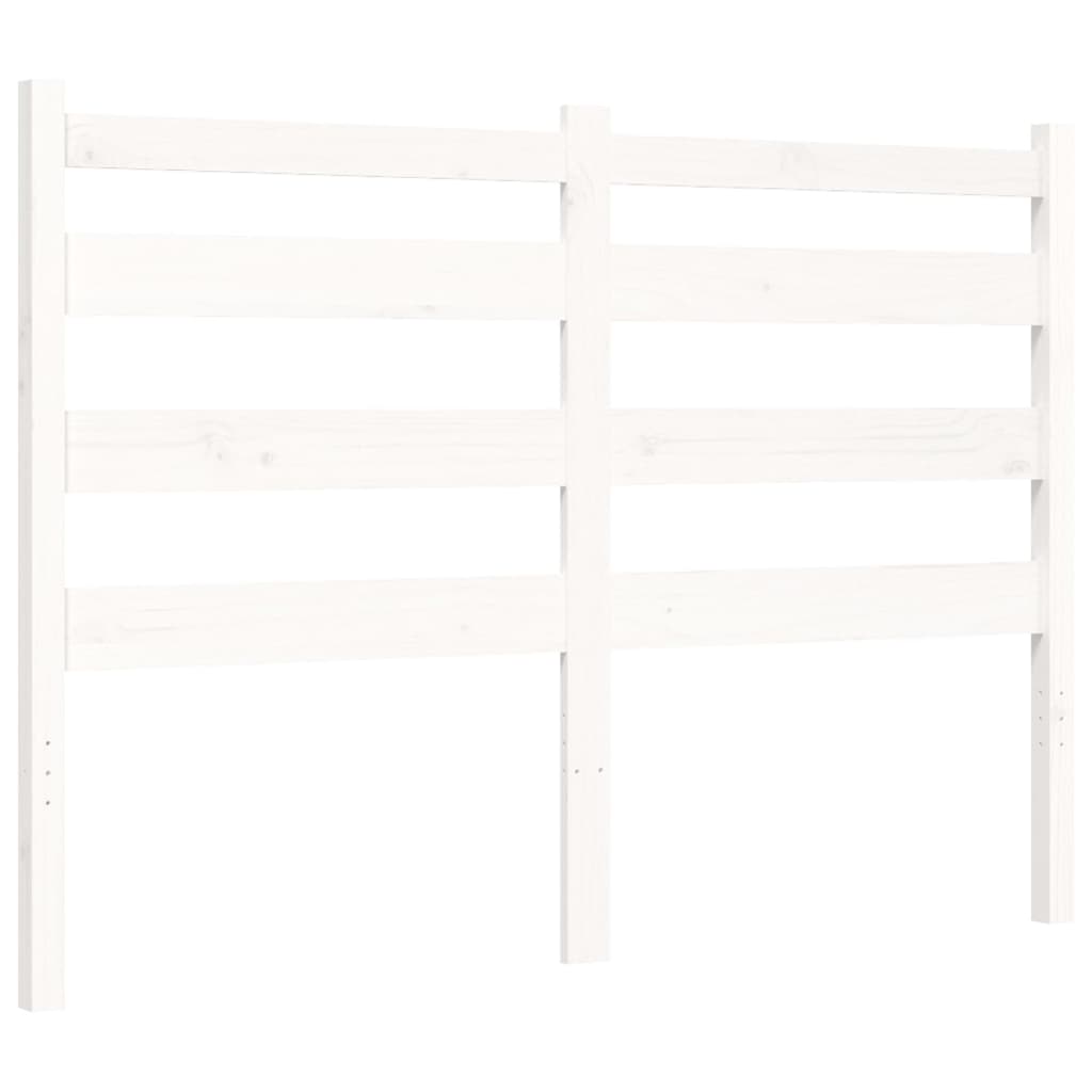 Giroletto con Testiera Bianco Small Double Legno Massello - homemem39