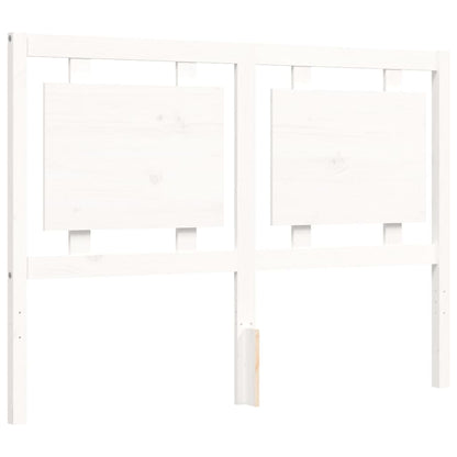 Giroletto con Testiera Bianco Small Double Legno Massello - homemem39