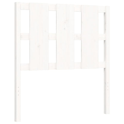 Giroletto con Testiera Bianco 90x190 cm in Legno Massello - homemem39