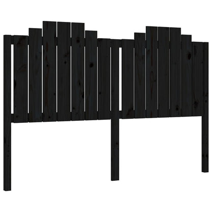 Giroletto con Testiera Nero 5FT King Size in Legno Massello - homemem39