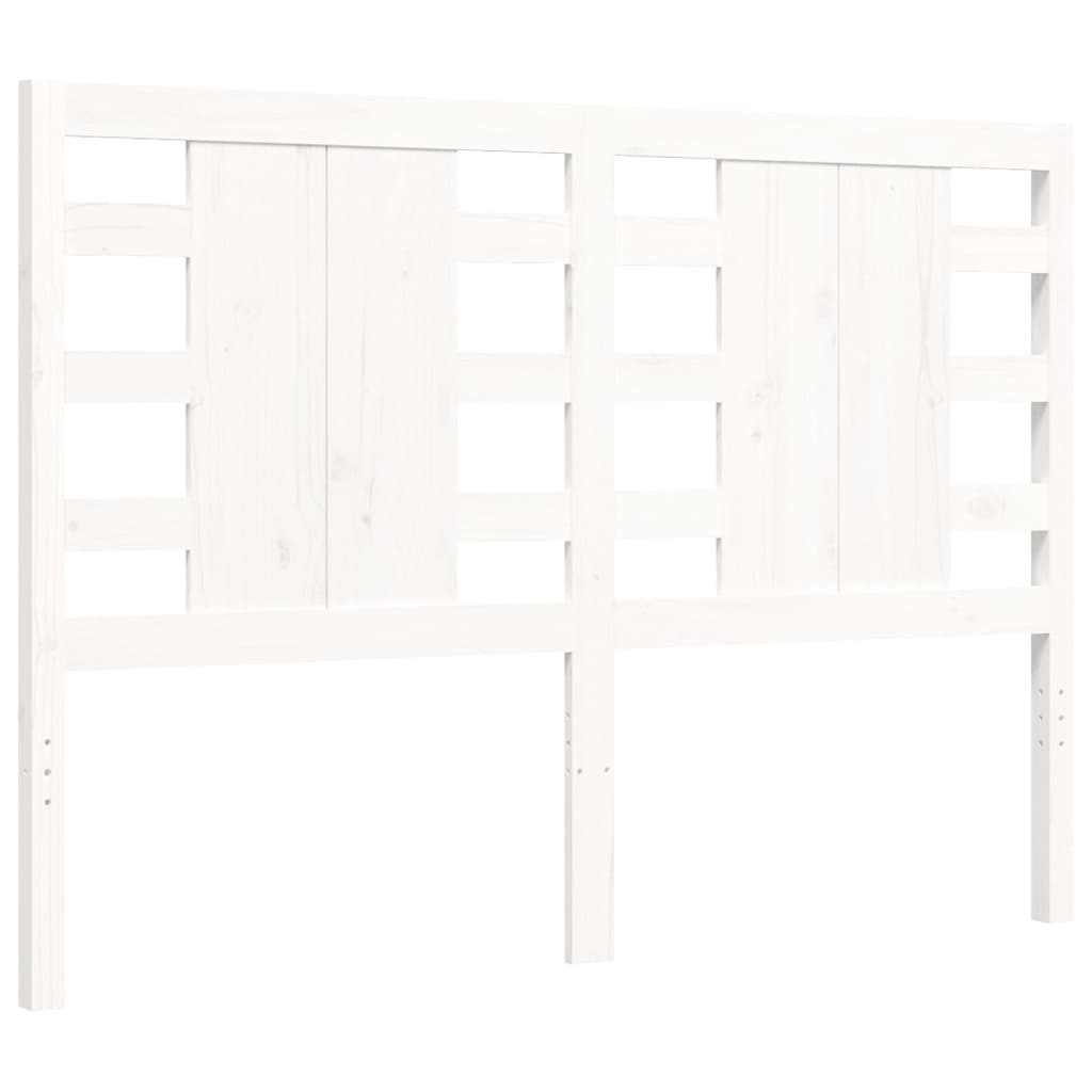 Giroletto con Testiera Bianco Double in Legno Massello - homemem39