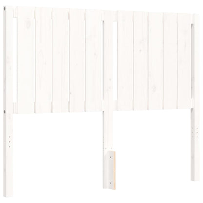 Giroletto con Testiera Bianco Small Double Legno Massello - homemem39