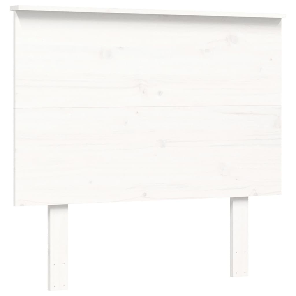 Giroletto con Testiera Bianco 100x200 cm in Legno Massello - homemem39