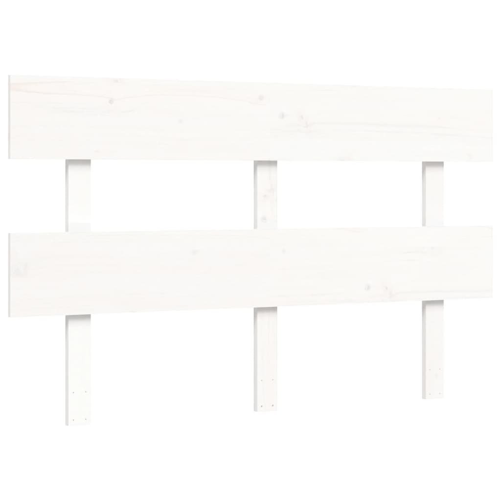 Giroletto con Testiera Bianco Small Double Legno Massello - homemem39