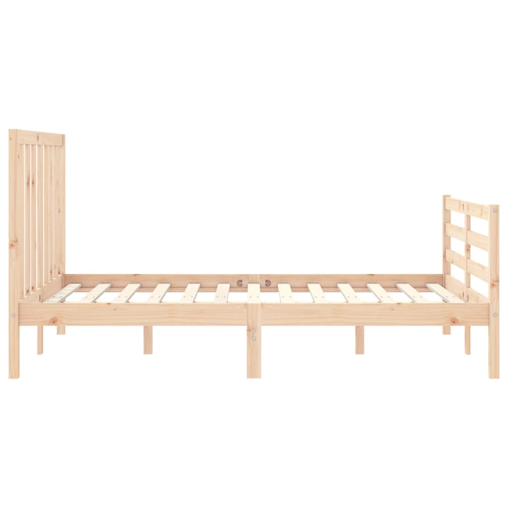 Giroletto con Testiera 4FT Small Double in Legno Massello - homemem39