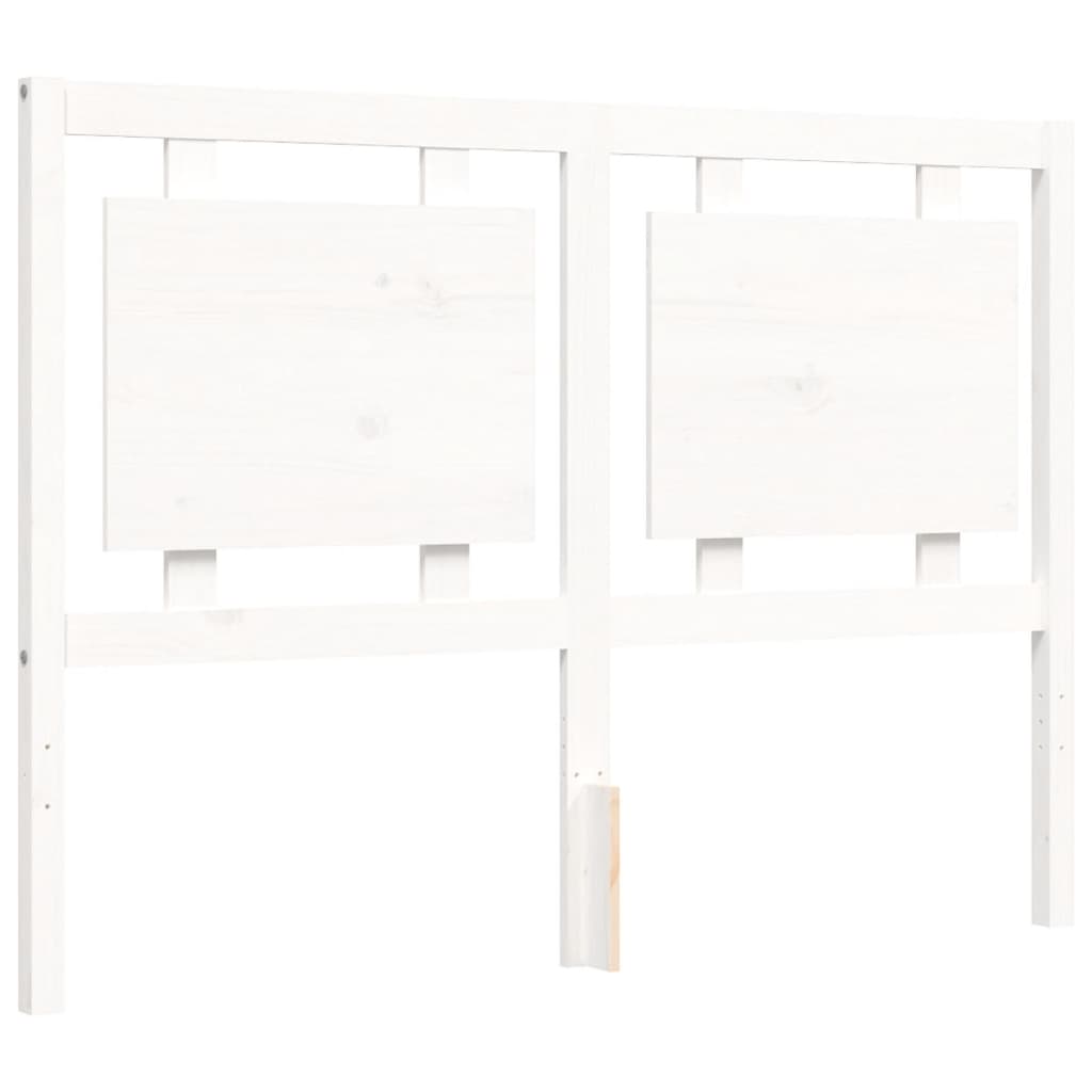 Giroletto con Testiera Bianco Double in Legno Massello - homemem39