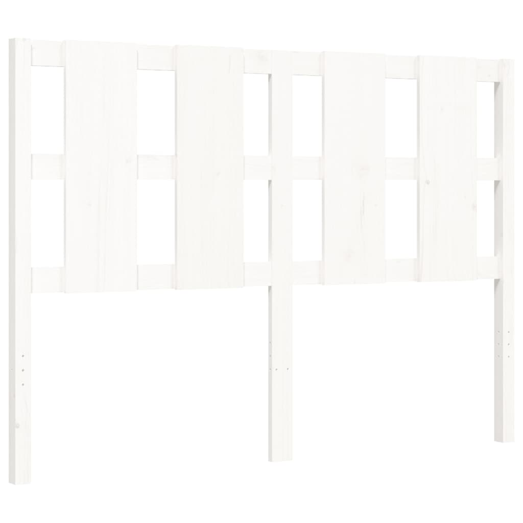 Giroletto con Testiera Bianco Small Double Legno Massello - homemem39