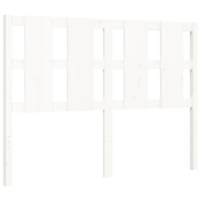 Giroletto con Testiera Bianco Small Double Legno Massello - homemem39