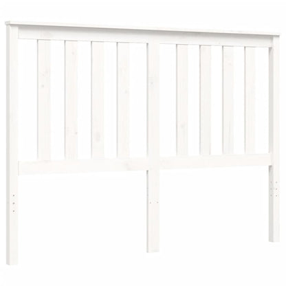 Giroletto con Testiera Bianco Double in Legno Massello - homemem39