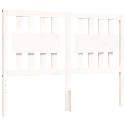 Giroletto con Testiera Bianco Double in Legno Massello - homemem39