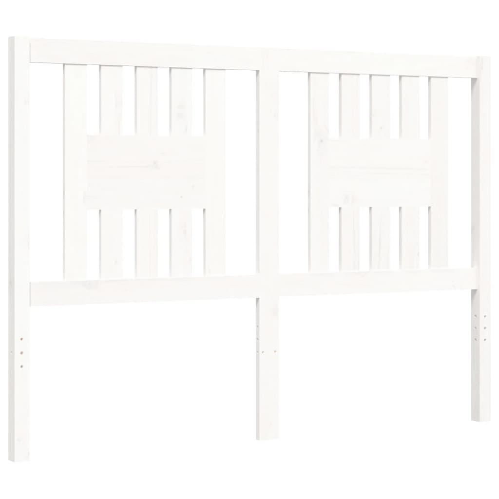 Giroletto con Testiera Bianco Double in Legno Massello - homemem39