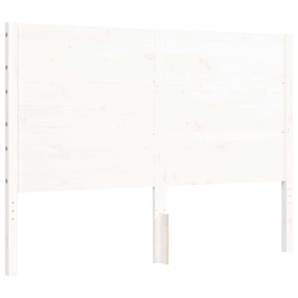 Giroletto con Testiera Bianco Double in Legno Massello - homemem39