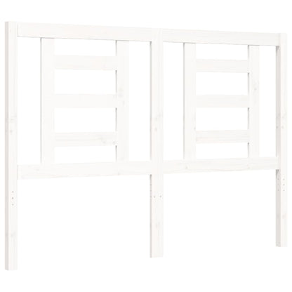 Giroletto con Testiera Bianco Small Double Legno Massello - homemem39