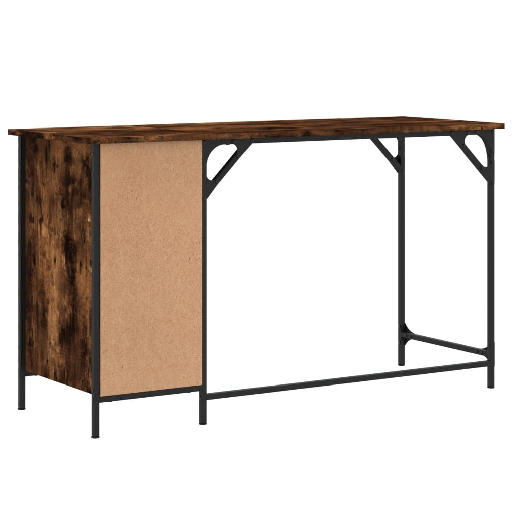 Scrivania Computer Rovere Fumo 131x48x75 cm Legno Multistrato - homemem39