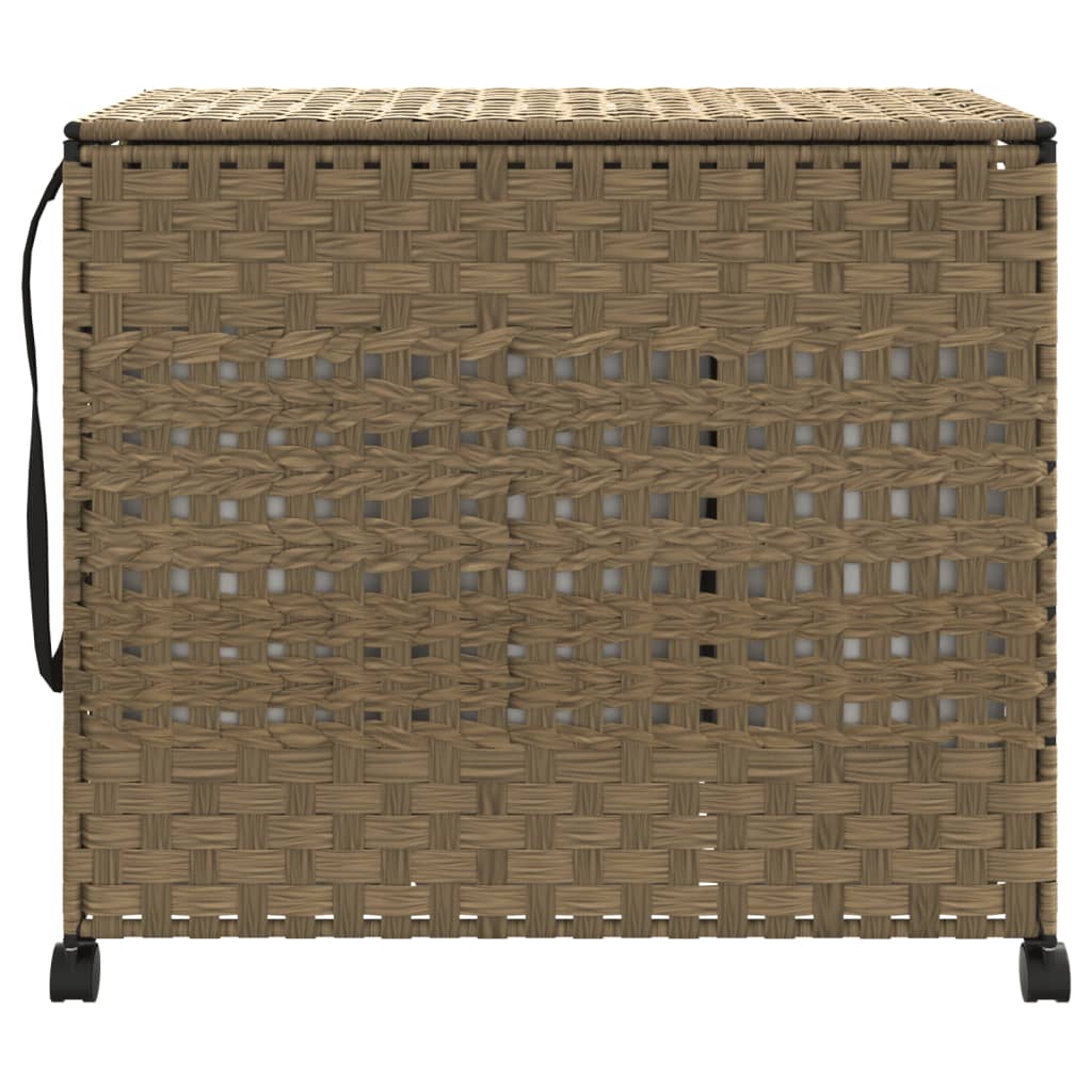 Cesto Portabiancheria con Ruote 66x35x60 cm Rattan - homemem39