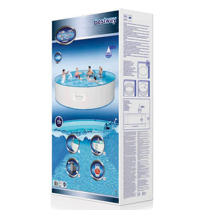 Bestway Set Piscina Rotonda Hydrium Telaio Acciaio 460x90 cm - homemem39