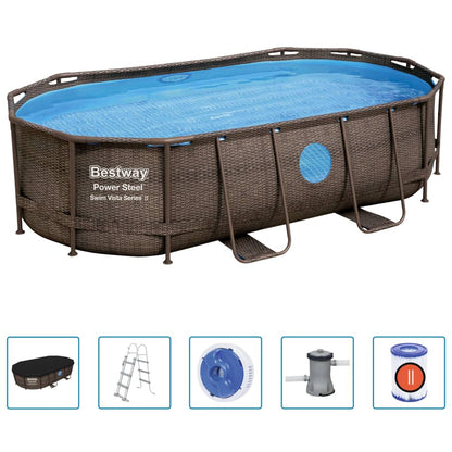 Bestway Set Piscina Power Steel 427x250x100 cm - homemem39