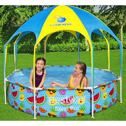 Bestway Piscina Fuori Terra per Bambini Steel Pro Anti UV 244x51 cm - homemem39