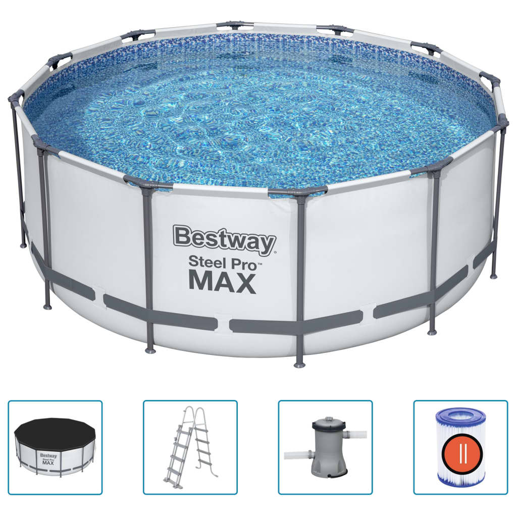 Bestway Set Piscina Rotonda Steel Pro MAX 366x122 cm - homemem39