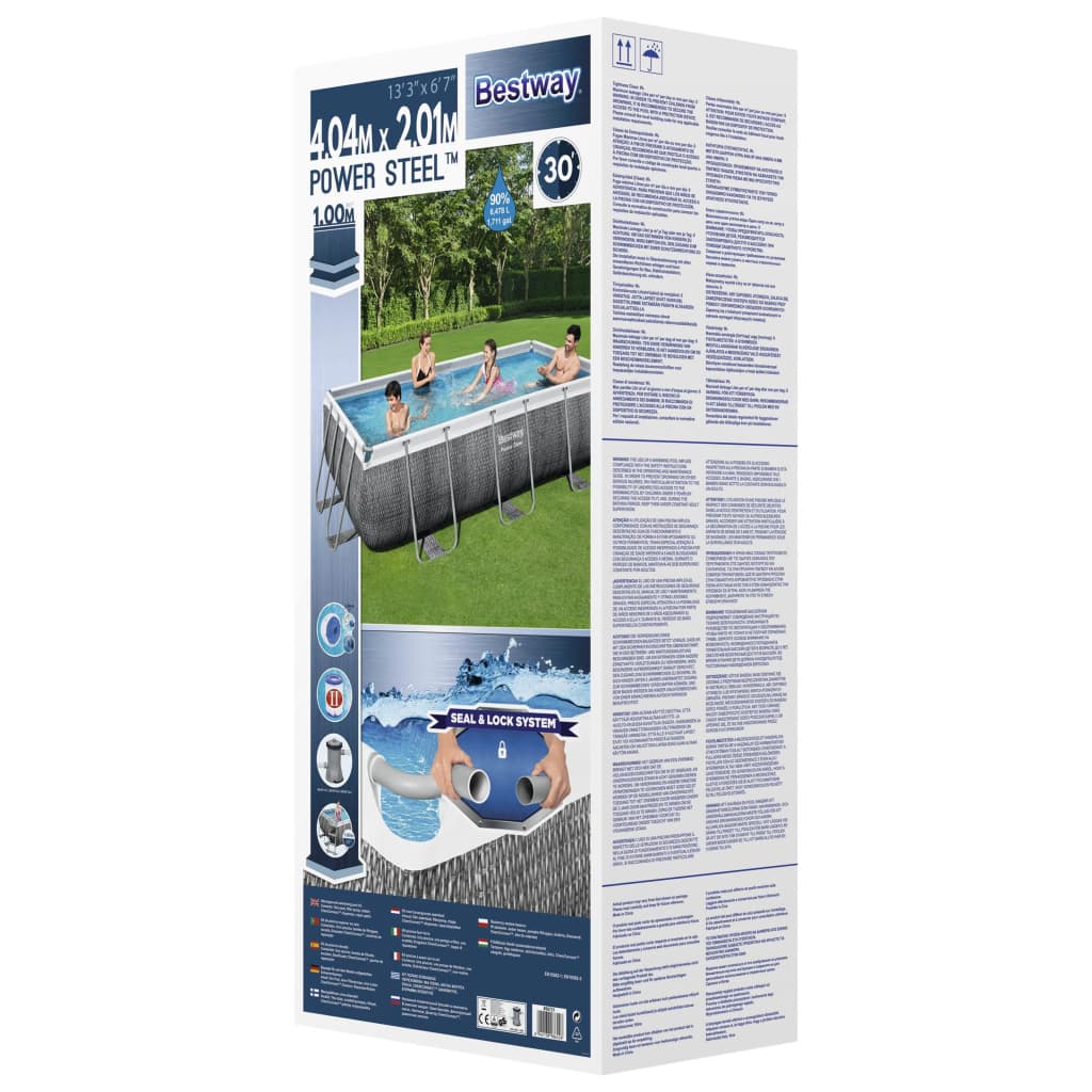 Bestway Set Piscina Power Steel 404x201x100 cm - homemem39