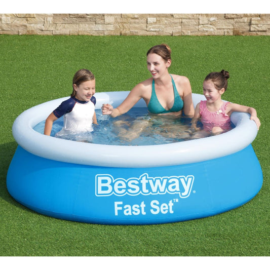 Bestway Piscina Rotonda Fast Set 183x51 cm Blu - homemem39