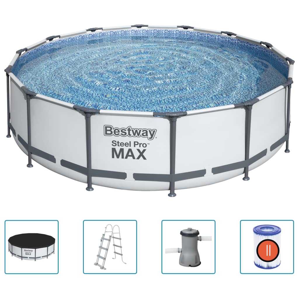 Bestway Set Piscina Steel Pro MAX 427x107 cm - homemem39