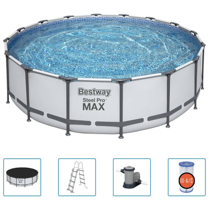 Bestway Set Piscina Steel Pro MAX 488x122 cm - homemem39