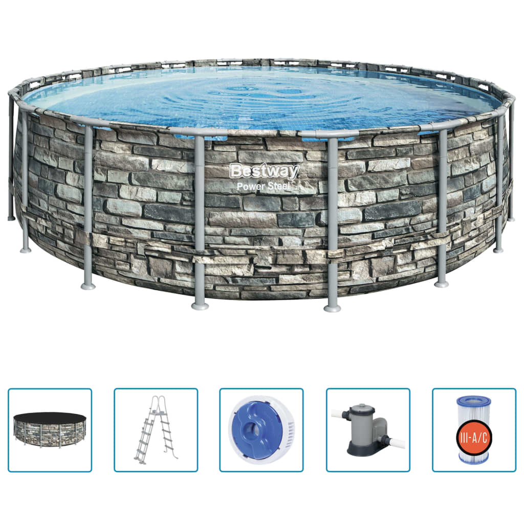 Bestway Piscina Power Steel 549x132 cm - homemem39